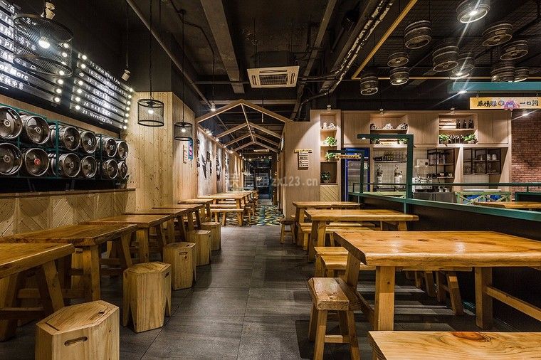 烧烤店装饰图