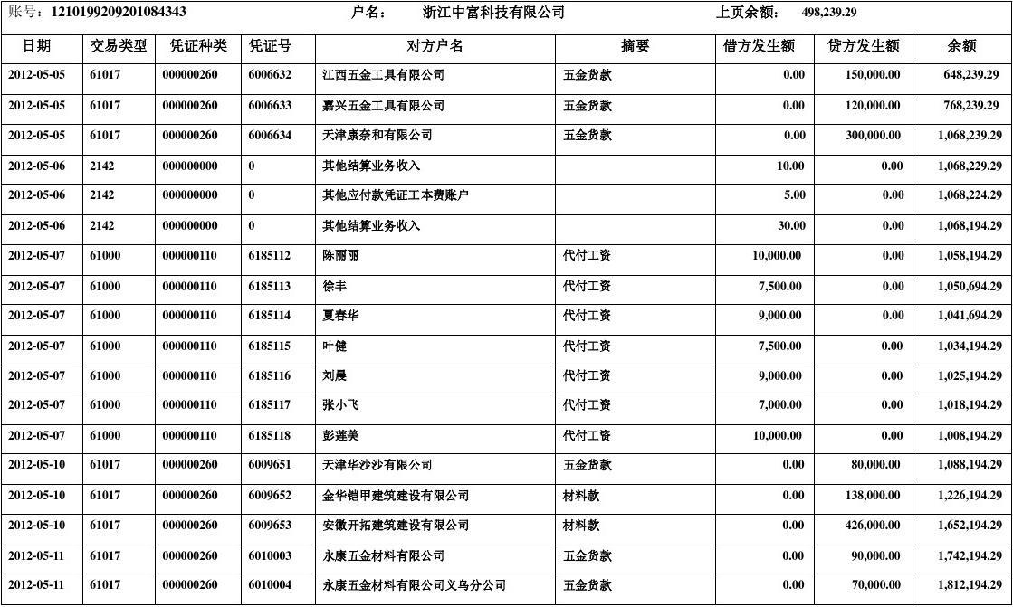 银行结账单是什么