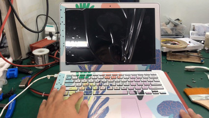 电脑屏幕裂缝修复