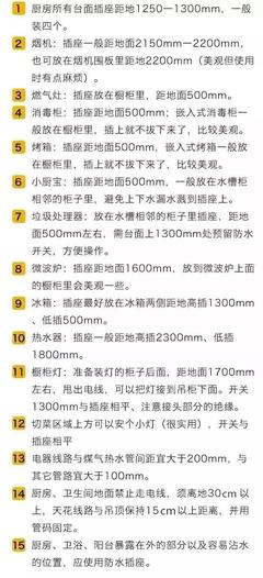 厨房插座高度多少合适
