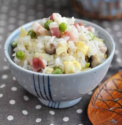 虾仁香菇糯米饭的做法