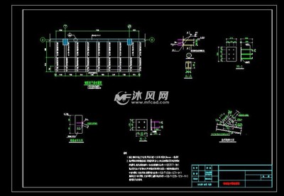 玻璃雨棚钢结构施工图