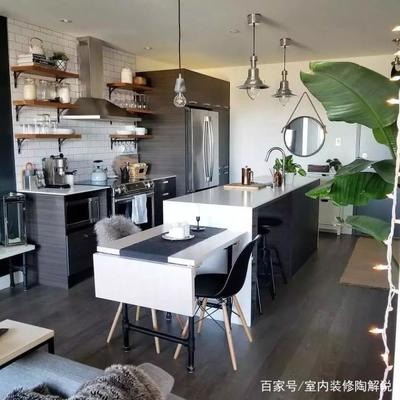 厨房封闭吧台设计