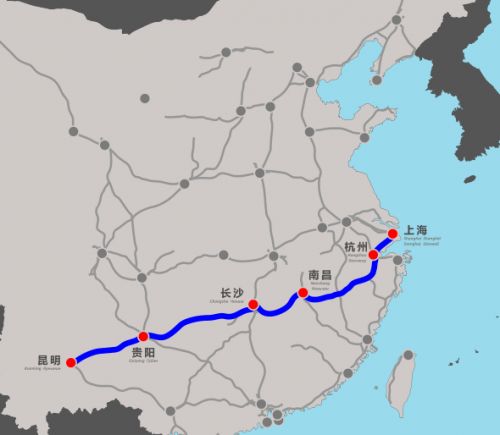 苏州到昆明高铁