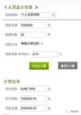 2019房贷计算器在线计算