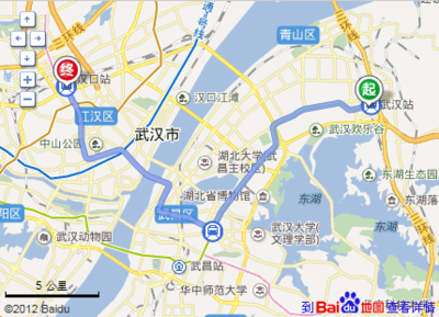 汉口离武汉多远