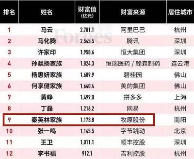 杭州富豪榜