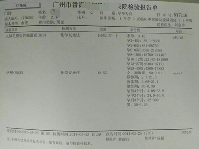 广州早孕检查多少钱