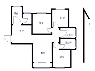 底楼是厨房 上面三卫生间