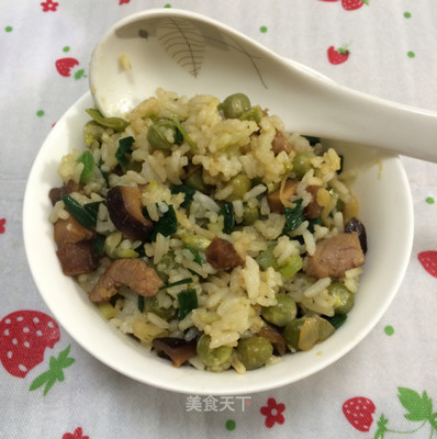 香菇排骨豌豆饭