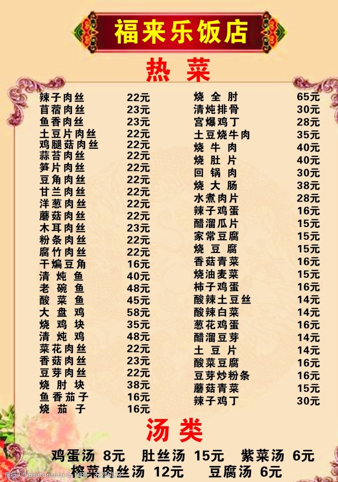 菜名字大全