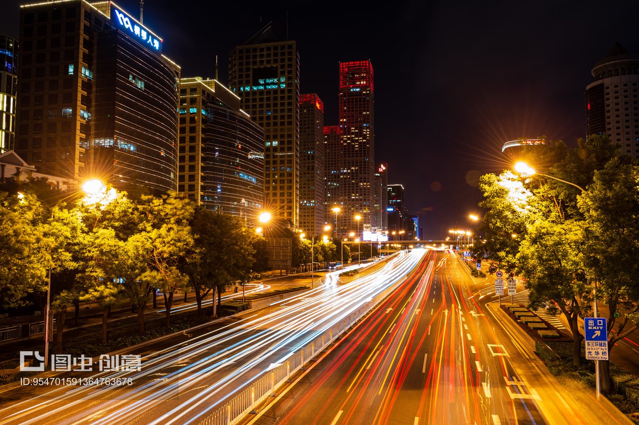 马路夜景图片素材-免费可商用-高清下载-快剪辑