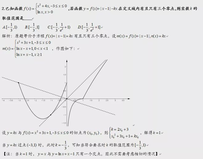 函数零点的求法