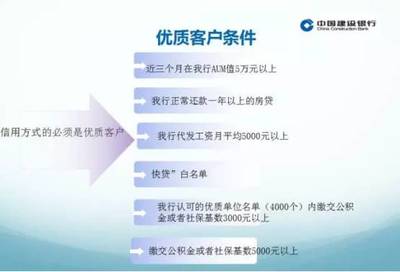 建行信用贷款办理条件