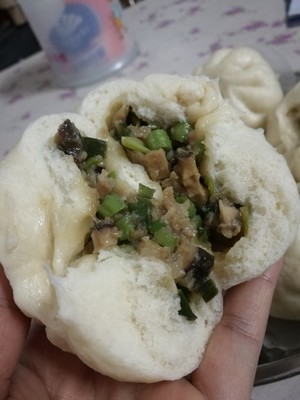 香菇豆角给宝宝做饼