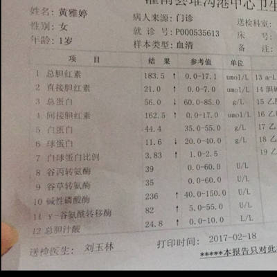 婴儿黄疸值7天是多少