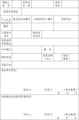 小额贷款申请
