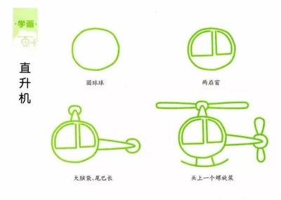 31个带儿歌的简笔画,海陆空都齐了