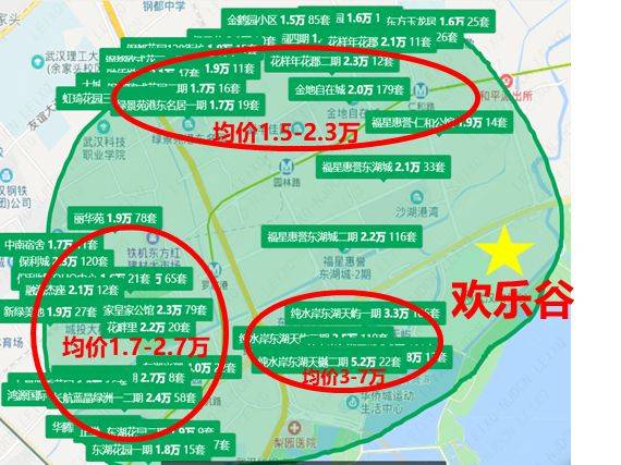 武汉东湖附近房价