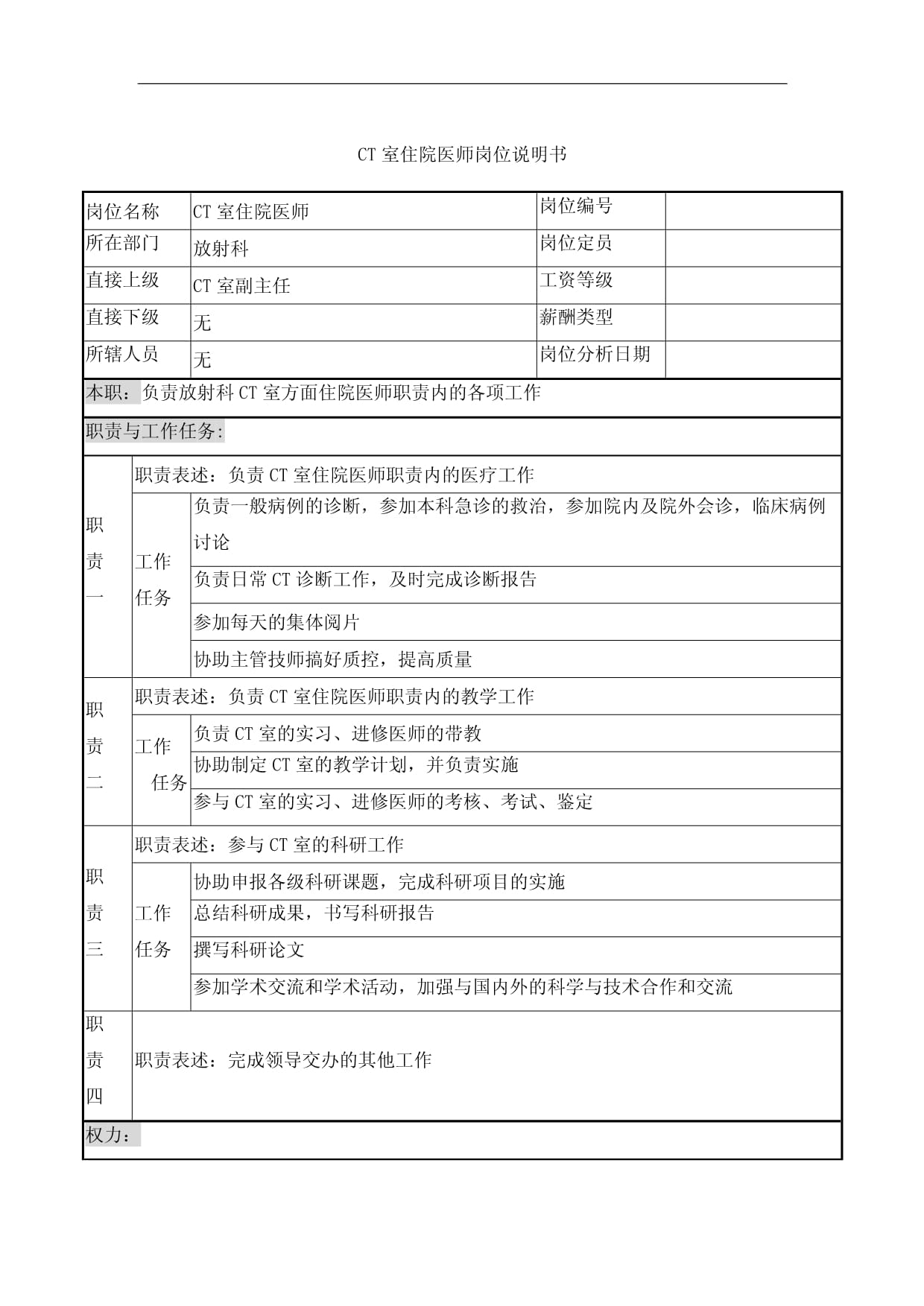 ct室医生进修目标 进修内容怎么写