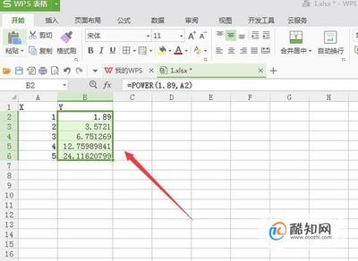 指数函数 excel