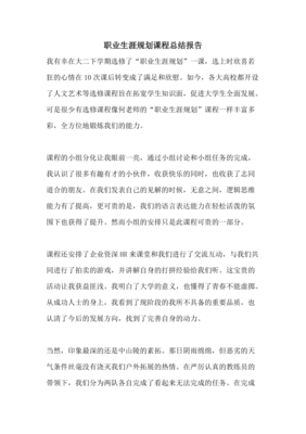 职业生涯总结怎么写