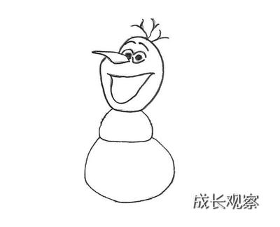 两个小孩堆雪人简笔画