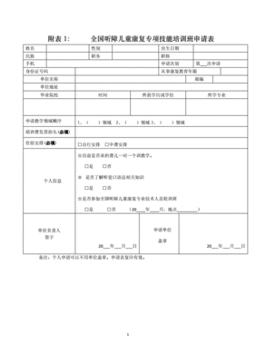 儿童签证申请表签字