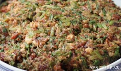 芹菜香菇肉末馅