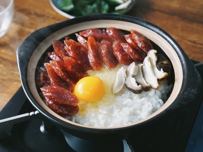 腊味香菇饭的做法