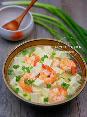虾仁烩豆腐