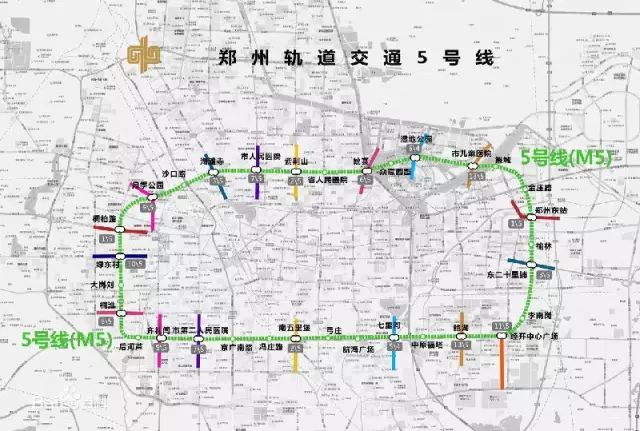 郑州地铁5号线最新线路图