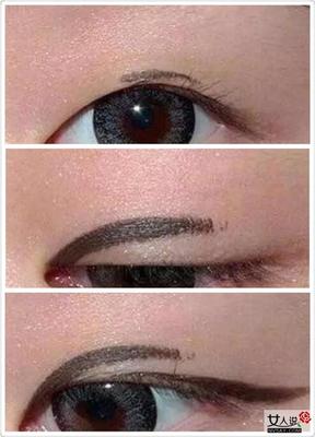 单眼皮如何画出双眼皮
