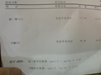 雌二醇化学发光法正觉值是多少