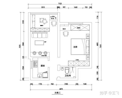 洗衣机cad平面图