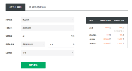 上海买房贷款计算