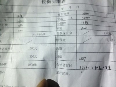 按揭贷款保证金