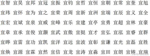 以字开头的名字男孩