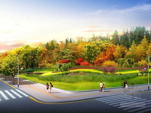 道路景观设计效果图
