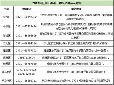 郑州公办初中报名时间