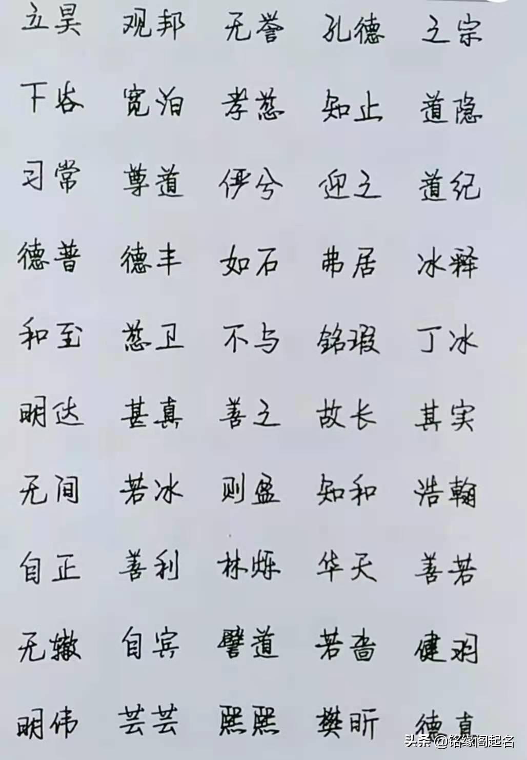 男孩取名好听的字