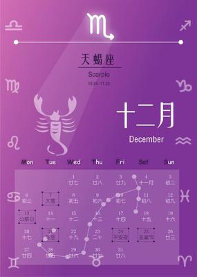 12月份星座