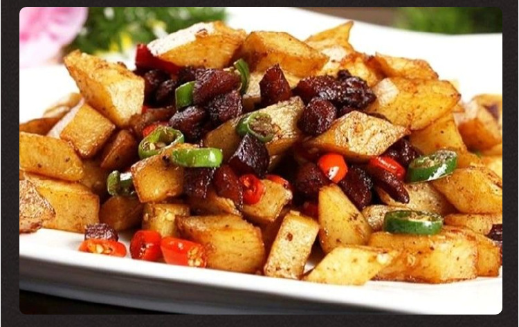 脆哨土豆丁的制作方法