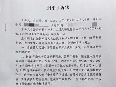 刑事上诉状