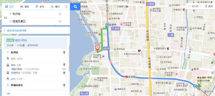 杭州站到西湖怎么坐车