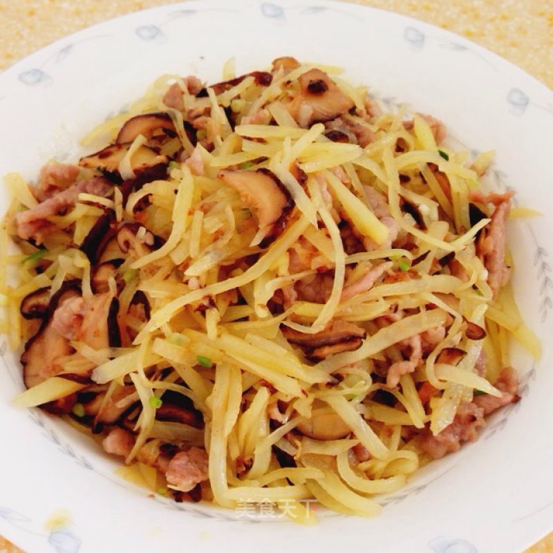 香菇炒土豆丝