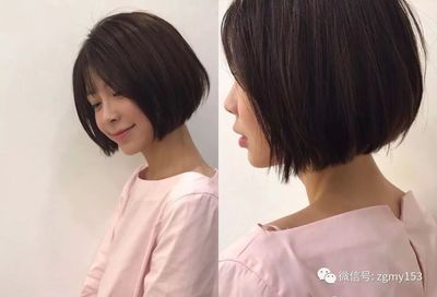 冷棕色短发内扣