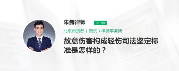故意伤害轻伤鉴定标准