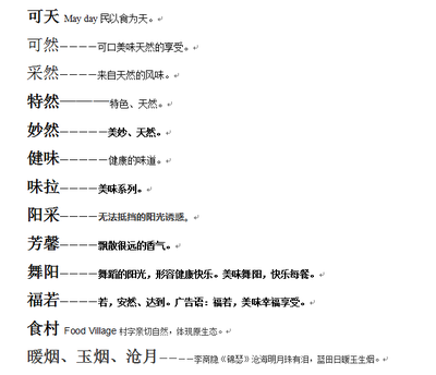 快餐店取名字大全