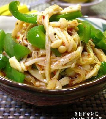 菜椒金针菇的做法大全家常